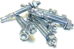 SCHRAUBENDEALER 50 Stk. Schwerlastanker Schwerlastdübel Keilanker Bolzenanker verzinkt (M10 x 60)