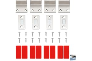 4 st skåpdörrmagneter med magnetlås, självhäftande L-formad, ultratunn magnetisk spärr för lådor, möbler, skjutdörr, förvarin