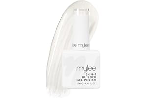 Mylee Builder Gel Fortalecedor 5 en 1 15ml, Esmalte de Uñas UV/LED, Puntas y Extensiones, Decoración de Uñas, Calcomanías y J