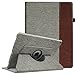 Price comparison product image Fintie iPad Pro 12.9 Case - 360 Degree Rotating Stand Case with Smart Protective Cover Auto Sleep/Wake Feature for Apple Pro 12.9 (1st Gen 2015) / iPad Pro 12.9 (2nd Gen 2017), Denim Grey
