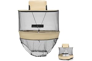 HEAWAA Czapka przeciw komarom owady, czapka pszczelarska z welonem dla mężczyzn kobiet wędkarstwo na świeżym powietrzu i podróże kempingowe