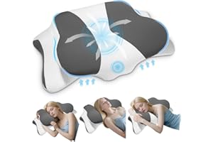 Zaxiva Orthopädisches Kissen, Nackenstützkissen, Ergonomisches Kopfkissen, Antischnarchkissen, Schlafkissen, Memory Foam Pillow, Seitenschläferkissen für Seitenschläfer, Rückenschläfer & Bauchschläfer