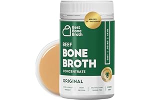 BEST BONE BROTH Beef Bone Broth Concentrate | Help Improve Joints, Skin, & Gut | Liquid Collagen Amino Acids | Keto, High Protein, Gluten Free | Made from Grass-Fed Beef - 35 Servings / 8.7 litres