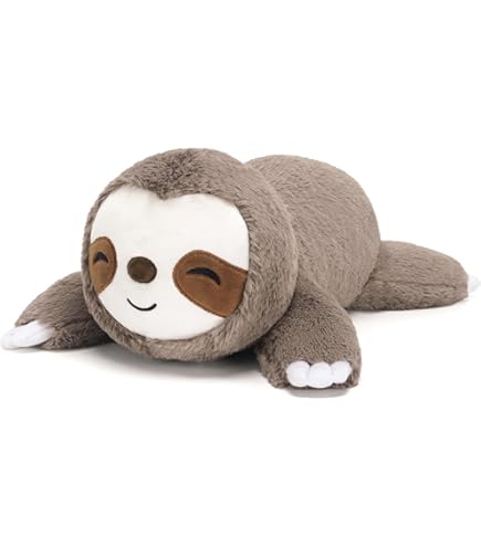 Gewichtetes Faultier Kuscheltier (65cm) – Weiches Gewichtskuscheltier Für Erwachsene & Kinder, Beruhigender Einschlafbegleiter