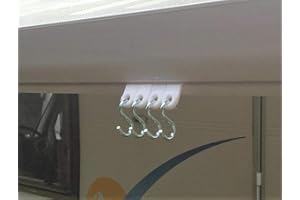 3D CABIN Lot de 4 crochet en forme de S pour auvent Cintre pour camping-car et caravane.