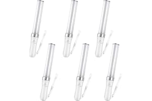 GOMETY 6 Stück LED Leuchtstäbe, 15 Farben Leuchtwedel Party Set, Leuchtstäbe Bunte mit Trageband, Leuchtstäbe für Konzerte, Leuchtstäbe Partyzubehör für Weihnachten Konzert Party Hochzeit