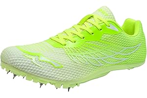 ZHENSI Chaussures D'athlétisme À Pointes Chaussures De Saut De Sprint Hommes Femmes Enfants Chaussures De Course Chaussures De Course Légères