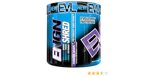 Evlution Nutrition Pre Workout Shred Engine Furious Grape 7 8 Oz 222 G Evl 86428 Amazon In Health Personal Care