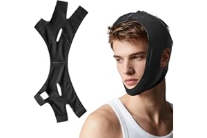 XBFOCNH Masque en forme de V,Bandage de levage pour le visage sans douleur,Peut être utilisé à tout moment,noir