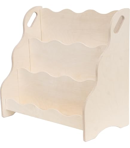 Bubble Montessori boekenrek kinderkamer | 6 planken - blank