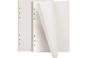 2 Pack Dotted A5 Refills Paper, Teenitor A5 Planner Inserts 90 Sheet/180 Pages 21 x 14.2 cm Dotted Inserts Page, 6-Holes Refillable Dots Paper for Students Journals Planner Diary in Office Travel