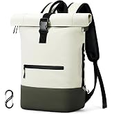 Rolltop Backpack Men Women Waterproof Backpack Green L