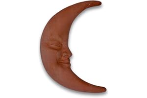 Toocook Luna da muro in terracotta artigianale per arredo e decorazione casa Resistente alle intemperie 19 cm