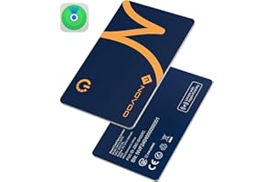 NOVOO Slim SmartCard Wallet Tracker, Air Locator Tag - 1.6mm Thin, 6-Year Battery, IP68 Waterproof, Apple Find My Compatible (iOS Only), Bluetooth GPS Item Finder