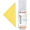 VividVisionInt® Lens Cleaning 200 ML Solution Spray Contain No Detergent No Foam for Spectacles Sunglasses Eyeglasses Mobile PC Laptop TV & Camera Cleaner 200ml with Cloth