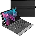 FINTIE Case for Microsoft Surface Pro 7+/7/6/5/4/3-12.3 Inch Multi-Angle Viewing Portfolio Cover, Compatible with Type Cover Keyboard, Black