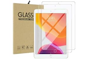 TECH-H-ONLINE Pack of 2 Screen Protectors Tempered Glass For Apple iPad Air 1, iPad Air 2, iPad 9.7 5th Gen 2017 and iPad 6th Gen 2018