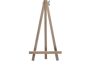 WooDeeDoo Small Wooden Table Top Easel | 25 cm | Solid Beech Wood Desk Art Canvas Display Stand for Name Wedding Cards Pictures Photos Crafts up to A4