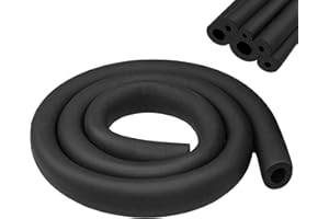 BEASAFY Isolation des tuyaux en caoutchouc, 1,8 m, isolation des tuyaux, mousse souple, noir, pour isolation des tuyaux, équipements de fitness, tube en cuivre (diamètre 19 mm)