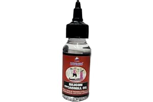 Multi-Purpose (60ml Silicone Oil) 100% Pure Silicone Treadmill Lubricant, Full Belt Width Lubrication, No Odor & No Propellants