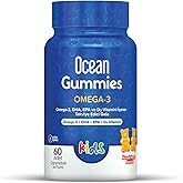 Ocean Kids Gummies Omega 3 60 Chewable Gel Form