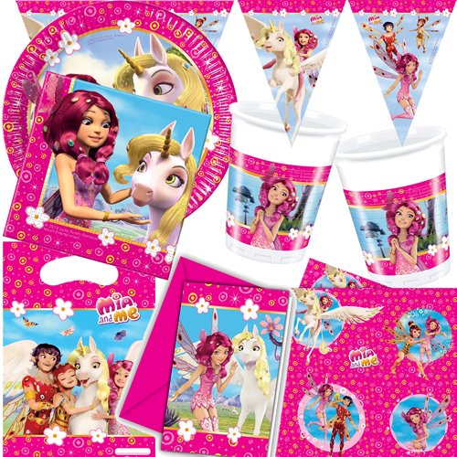 2,3m Wimpelkette * MIA AND ME * für Kindergeburtstag oder Motto-Party // Kinder Geburtstag Plastic Flag Banner Abenteuer in Centopia Pony Einhorn - 2