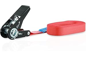 SANDAX 4 cinghie di ancoraggio a cricchetto nero di alta qualità, resistenti