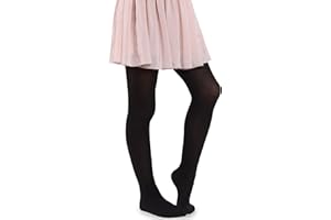 MANA MANA Collants Solides Pour Filles – Collants Opaques Mignons Pour Enfants Pour L'école, La Danse, Le Ballet – Doux Et Élégants, 40 Den, Fabriqués En Italie, De 3 À 12 Ans