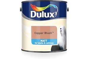 Dulux Matt Emulsion Paint For Walls And Ceilings - Copper Blush 2. 5 Litres