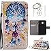 Produktbild für Galaxy J3 2017(Euro Version)J330 Hülle, Retro 3D Muster PU Leder Hülle Wallet Case Folio Schutzhülle in mit Standfunktion Karteneinschub und Etui Flip Case Schutzhüllen +Schlüsselanhänger (P) (13)