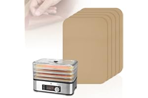 Aieve Lot de 5 films de déshydratation pour déshydrateur pour cuir de fruits - Compatible avec WMF Kitchen Minis - Anti-adhés