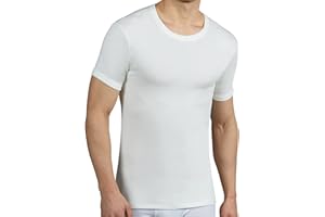 VP PINUCCIO VENEGONI Set 2 Magliette Lana Cotone Intima, Maglietta Invernale Uomo, Made in Italy Cotone sulla Pelle, Intimo Termico Uomo Tshirt Uomo Manica Corta, Maglia Termica