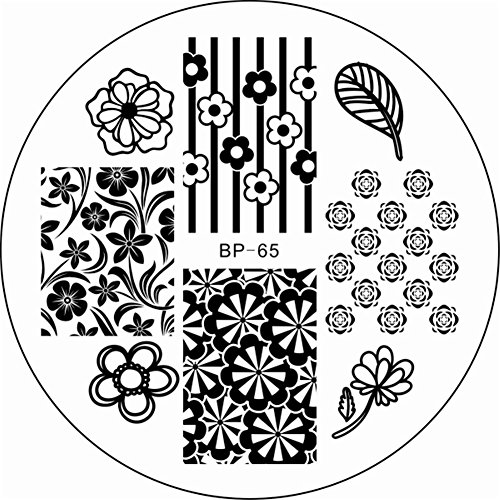 Born Pretty Nail Art Stamping Template Image Plate Chic Rose Flower