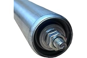 KEM TECHNIK Tragrolle aus verzinktem Stahl, Rollbahnen mit Außengewinde ø 50 x 1,5 mm M10 (EL 200 mm/AL 230 mm)