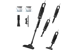 ‎VERSLIFE VersLife C8PRO Staubsauger mit Kabel, 30000Pa/600W stielstaubsauger mit Kabel, 6-in-1 Handstaubsauger mit 5M Kabel, leicht und leiser, ausziehbarer Schlauch für Hartböden Teppiche Tierhaare