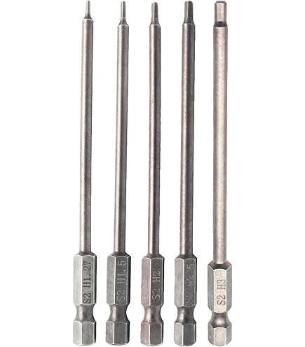 RC Sechskant Treiber Bit Set, 1,27 mm, 1,5 mm, 2,0 mm, 2,5 mm, 3,0 mm, Sechskantkopf Inbusschlüssel Bohrer Set für Schraubendreher, elektrische Schraubenpistole/Bohrmaschine, 5 Packungen RC Sechskant Treiber Bit Set, 1,27 mm, 1,5 mm, 2,0 mm, 2,5 mm, 3,0 mm, Sechskantkopf Inbusschlüssel Bohrer Set für Schraubendreher, elektrische Schraubenpistole/Bohrmaschine, 5 Packungen