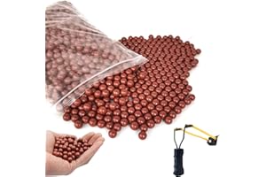 DWFEYOI Sfere per Fionda, 200pcs Slingshot Fango Sfera Palla di Argilla, Ecologiche Argilla Palline per Catapulta con Qualsiasi Fionda da Caccia