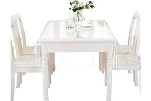 Sporgo Obrus, przezroczysta folia na stół, 140 x 220 cm, wodoszczelna, przezroczysta, zmywalne, 0,13 mm, PVC, bezbarwna folia PVC, prostokątny, ochrona przed tłuszczem, folia ochronna na stół, nadaje