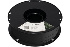 SMARTFIL PLA BASIC | Filamento para impresión 3D | ácido poliláctico | Gran facilidad de impresión | Peso: 1000g | Color: Black | Diámetro: 1.75 mm