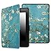 Produktbild Fintie Hülle für Kindle Paperwhite - Die dünnste und leichteste Schutzhülle mit Auto Sleep/Wake Funktion (Nicht geeignet für das Modell der 10. Generation 2018), Mandelblüten