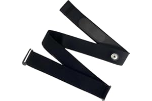 FOXCUP 1 PC Fascia cardiofrequenzimetro, elastico regolabile (65-100 CM) per Garmin, Coospo, Magene, Wahoo, Polar H10 H9, Bryton, LIVLOV Cardiofrequenzimetri, 45 mm dal sensore