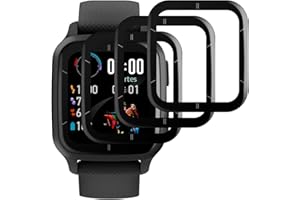 Beukei Pellicola Temperato per Garmin Venu Sq 2/ Sq 2 Music, 3 pezzi Protezione Schermo [HD Chiaro][Senza Bolle][Ultra Clear][Durezza 9H][Anti-Graffio] Vetro
