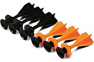 Petron Stealth 6 Pfeile mit Saugnapf, Zubehör für Sport Armbrust, schwarz (6er Pack)