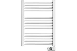 HJM Radiador Secatoallas Bajo Consumo NOOR 500, Programación 24/7, Turbo 2 Horas, 500W, Blanco