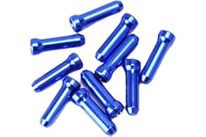 Genikeer 10 Pezzi Tappi Terminali Per Cavi Per Biciclette | Cappuccio Terminale In Lega Di Alluminio Cavo Freno | Copri Estremità Filo Bici Cappuccio Per Cavo Freno Bicicletta