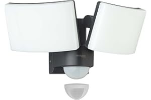 Oktaplex lighting Cali Dos Motion LED Spotlight with Motion Sensor Outdoor IP65 Two Heads 40 W 3000 K Warm White Outdoor Spotlight Anthracite with Master Function