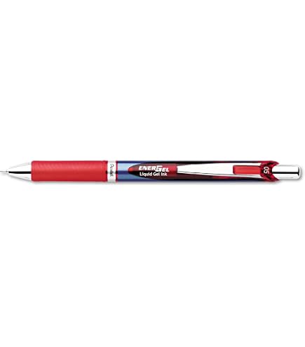 Pentel Energel BLN75 - Penna a sfera retrattile con inchiostro gel, 0,5 mm, 54% riciclata, inchiostro nero, confezione da 6, mista