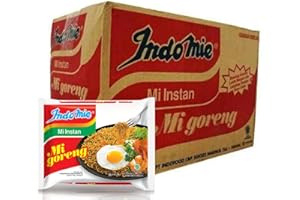 Indomie Mi Goreng Fried Instant Noodles 85g X 40 Packs, Original Imported Indonesian Indomie Noodles - Authentic Sweet And Spicy Indonesian Noodles, Imported By Vabe UK