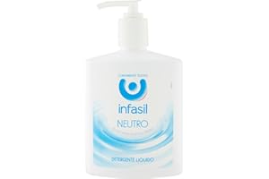 Infasil, Detergente Liquido Neutro, Sapone Liquido Mani per Detersione Quotidiana, Formula con Glicerina Naturale, Adatto a Pelli Sensibili, 1 Confezione da 300 ml