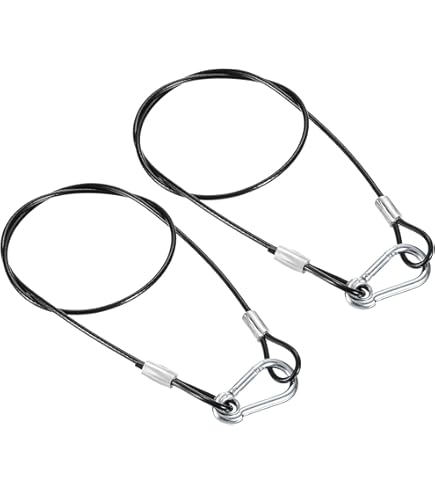 Câble Gaîné Sur Mesure En Acier 6 Mm Avec 2 Boucles Serties Câble Sur Mesure Entre 0,10 Mètre à 1 Mètre
